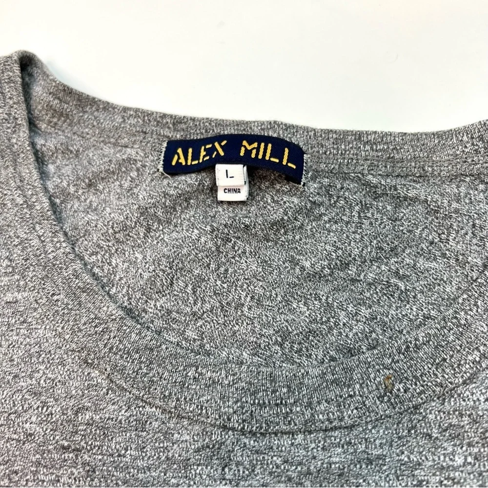 Alex Mill Standard Short Sleeve T-shirt Heather Gray Size Large - Picture 7 of 12